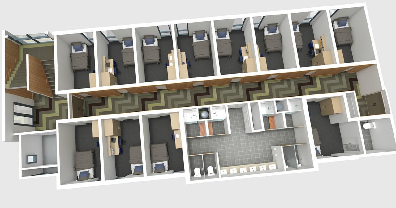 Single Room with Shared Bathroom